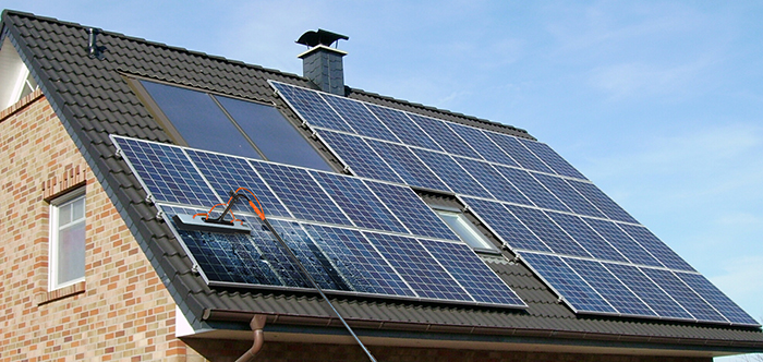 solar panel cleaning